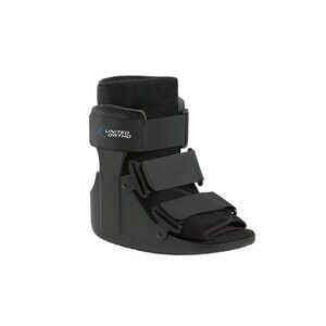 NEW Short Air Cam Walker Fracture Boot Sz Small Black UNITED ORTHO